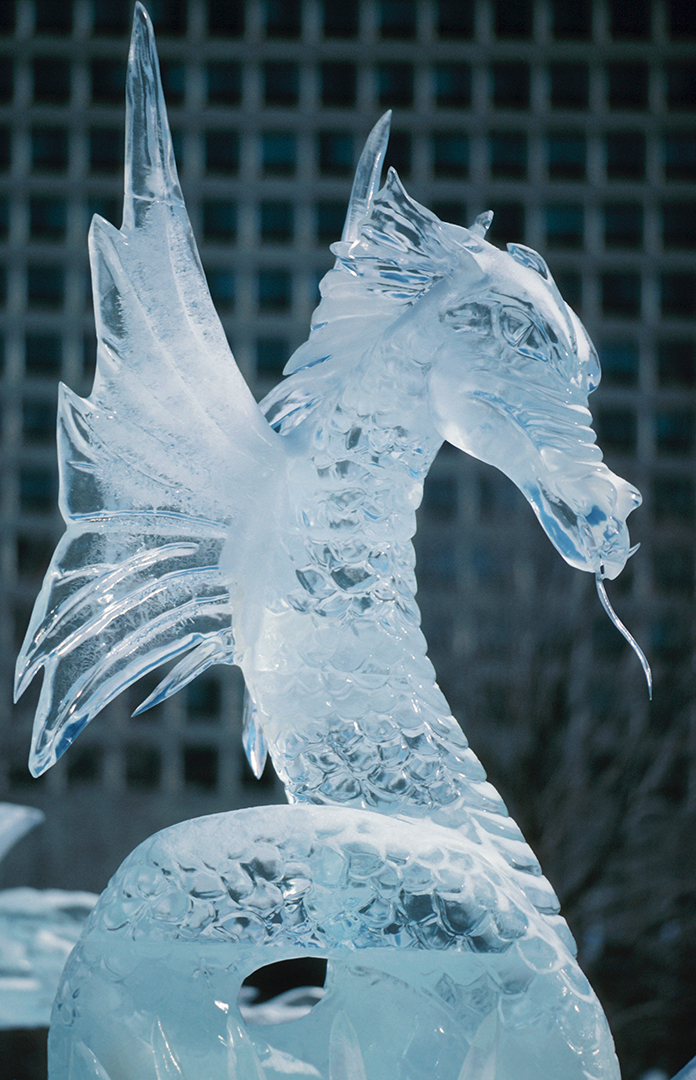 ice sculpture unicorn